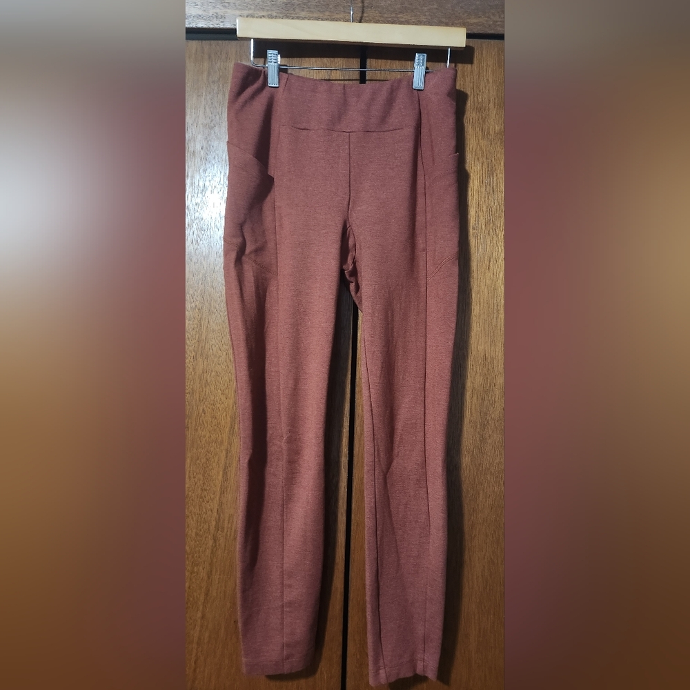 Cabi #4324 - Lean Legging Heathered Amber Color Size Small EUC